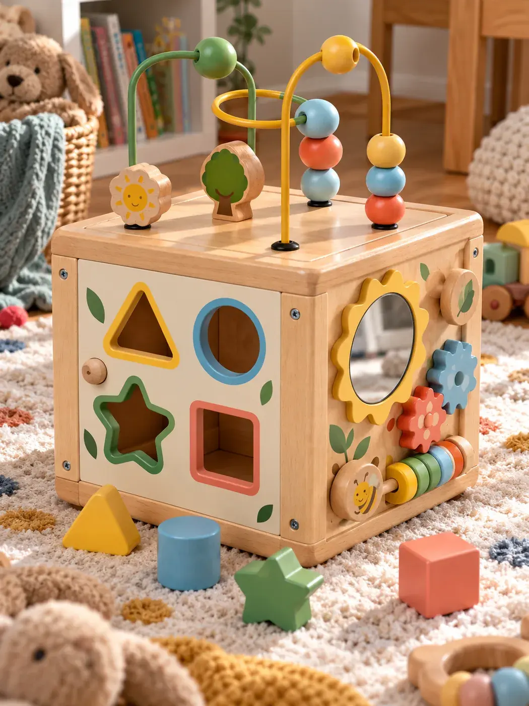 Cube d'activités en bois, fichier source avant traitement