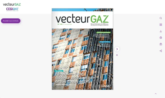 Vecteur Gaz